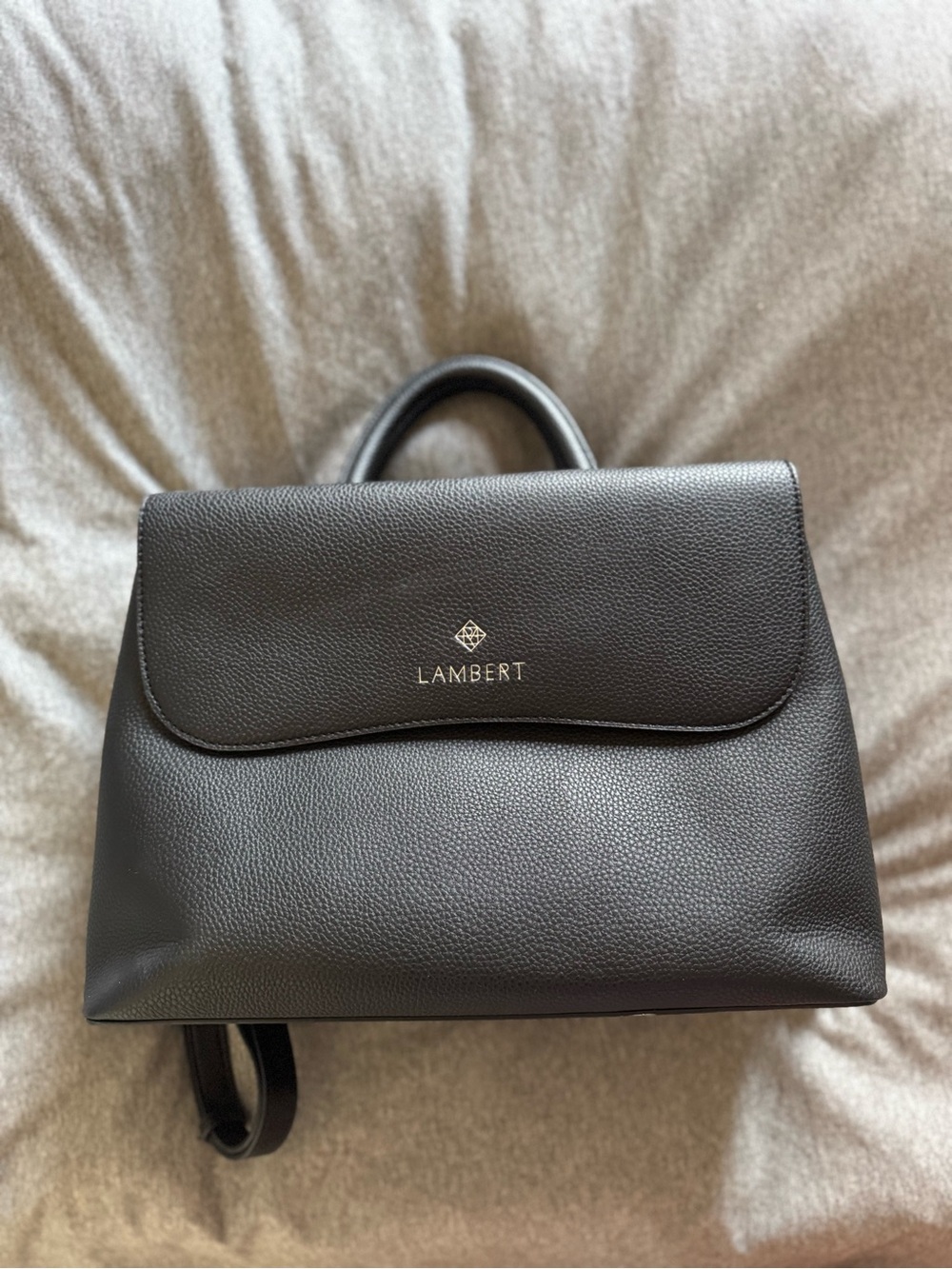 Lambert women’s Black Leather Top-Handle Bag
